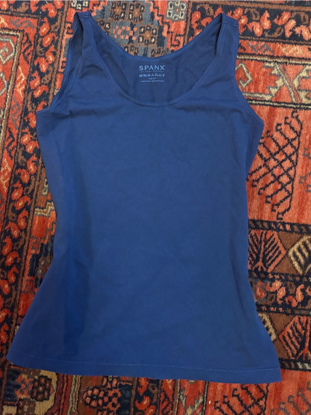 SPANX Deep Navy Scoop Neck Tank